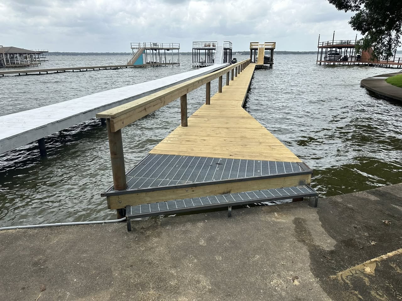 Custom Dock with Upper Platform